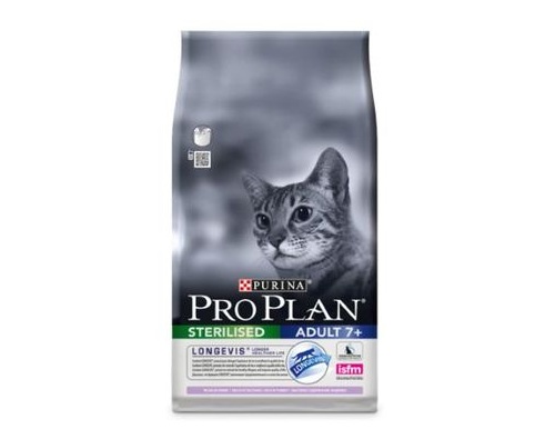 PRO PLAN д/стерил. кошек, ст. 7лет, индейка 400г