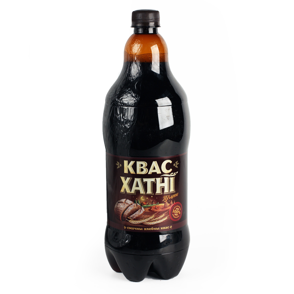 Квас Хатнi Цёмны безалкогольный 1.4л