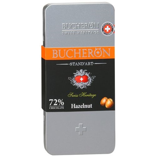 BUCHERON шоколад горький Бушерон с фундуком подарочное оформление 100г