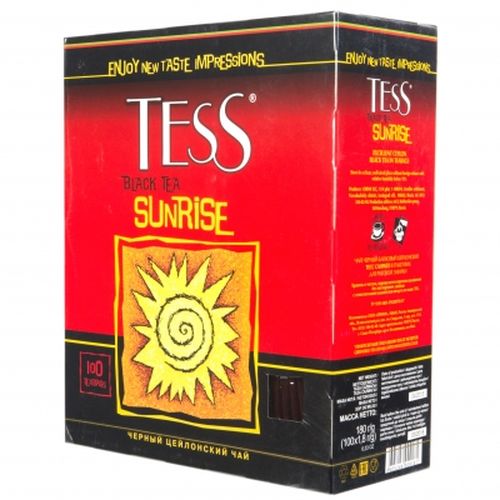 Tess Sunrise чай черный 100пакX1.8г 180г Tess Sunrise чай черный 100пакX1.8г 180г