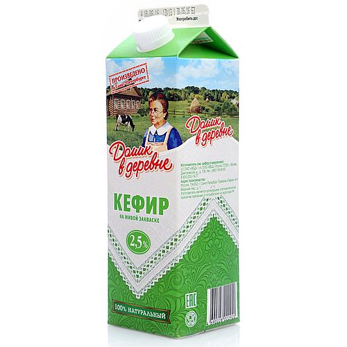 ДОМИК В ДЕРЕВНЕ кефир 2.5% 900мл