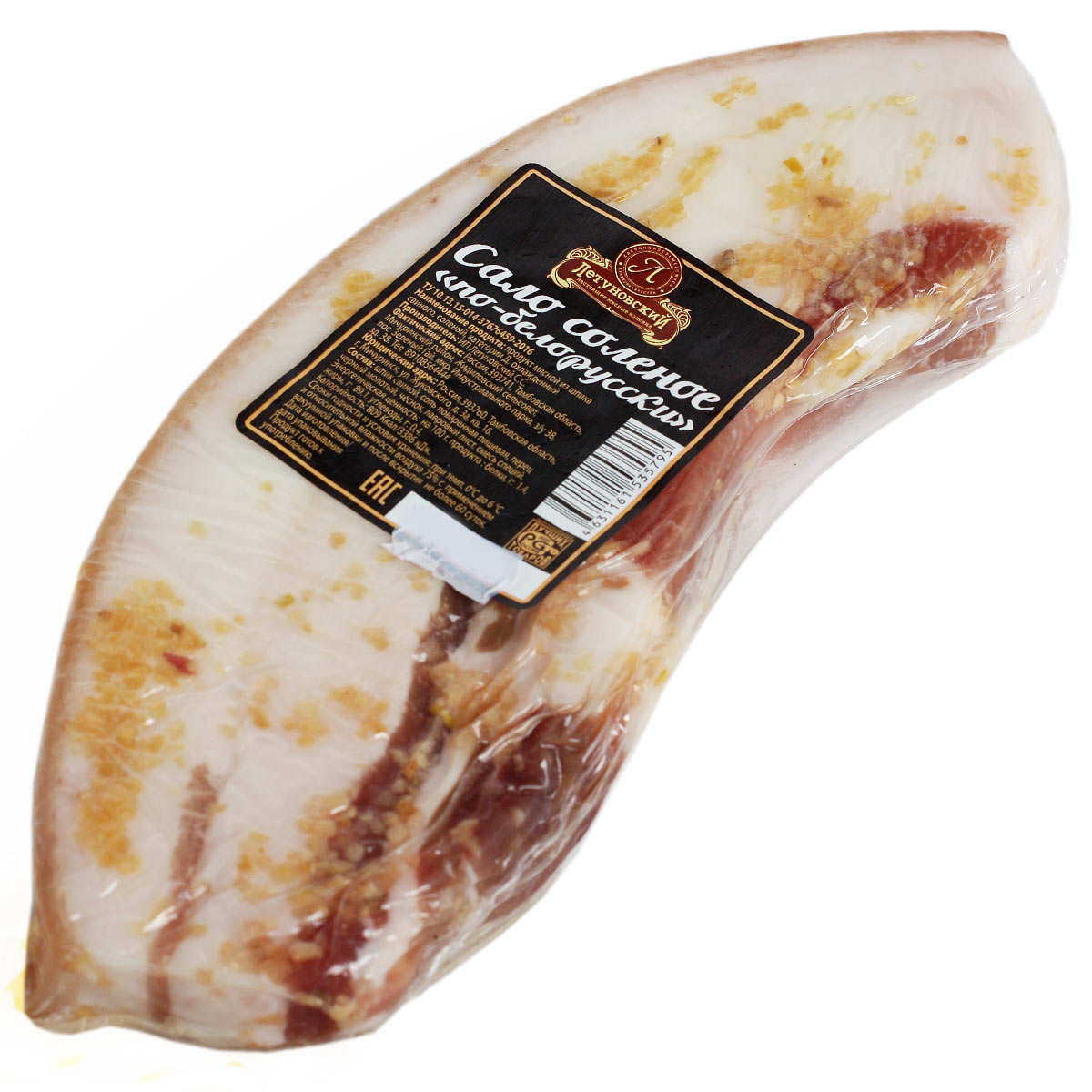 Сало соленое по Белорусски с чесноком ИП Летуновский