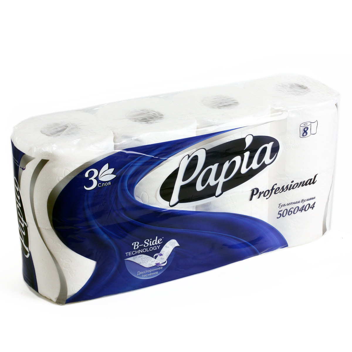 Papia Professional туалетная бумага Папия 3 слоя 8 рулонов