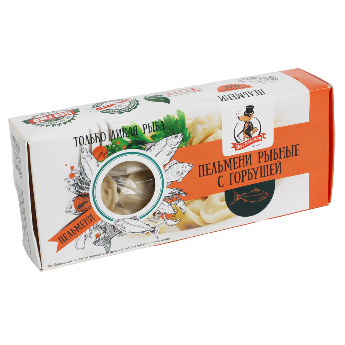 Пельмени рыбные с горбушей Don Kreveton 400г