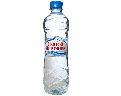 Святой источник вода минеральная негазированная 1л