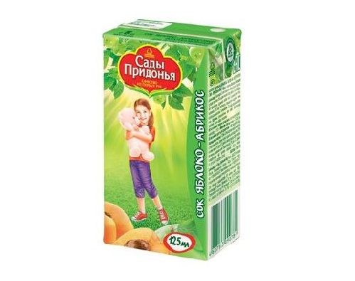 Сады Придонья сок Яблоко - Абрикос 0.125л