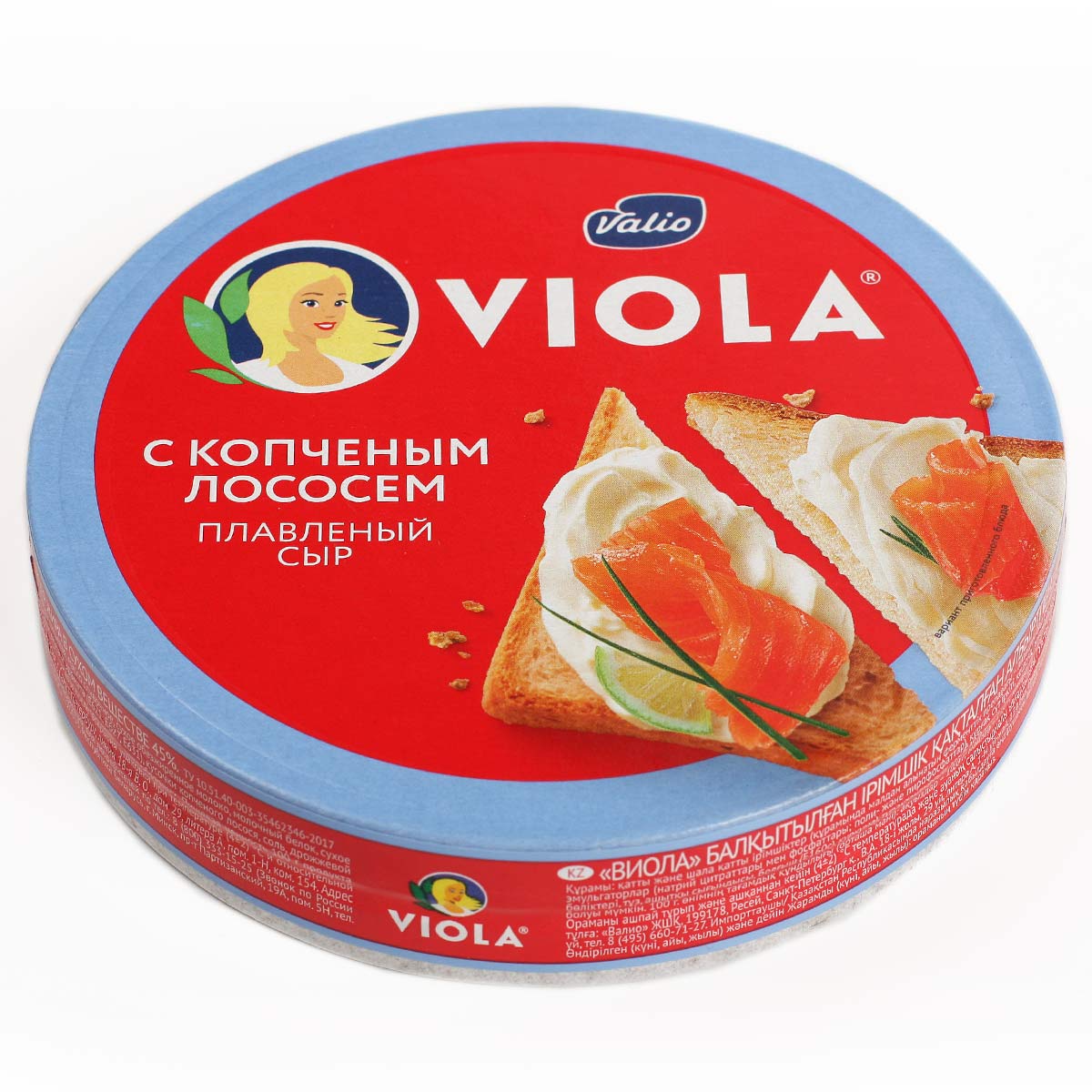 VIOLA сыр плавленый с копченым лососем Виола 45% 130г