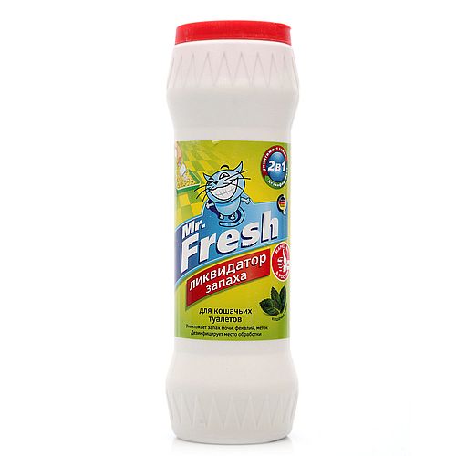 Mr. Fresh Ликвидатор запаха для кошачьих туалетов 500г