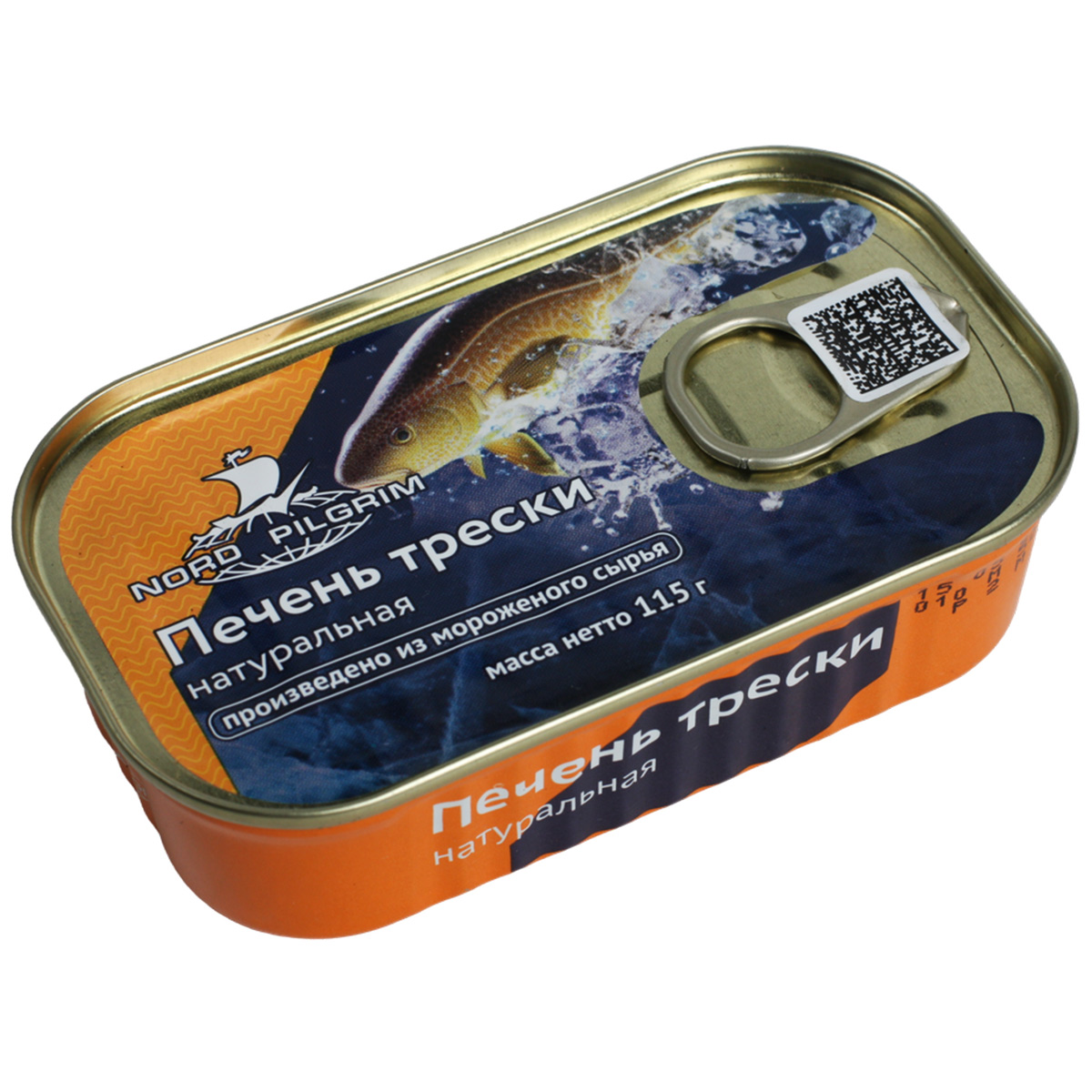 Печень трески натуральная NORD PILGRIM 115г