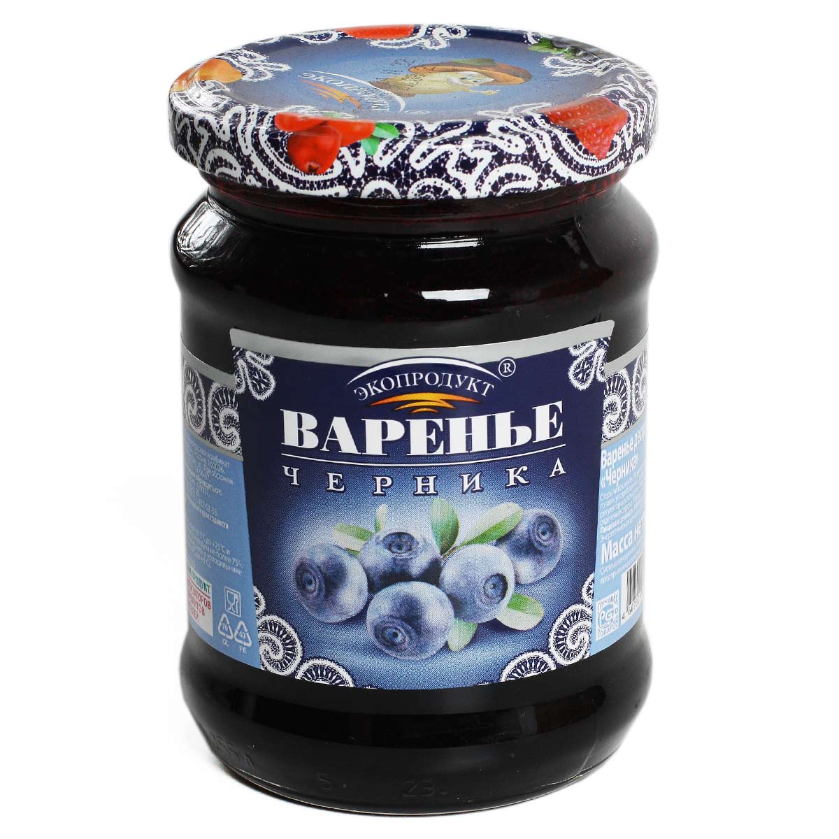 Варенье черника Экопродукт 325г Варенье черника Экопродукт 325г