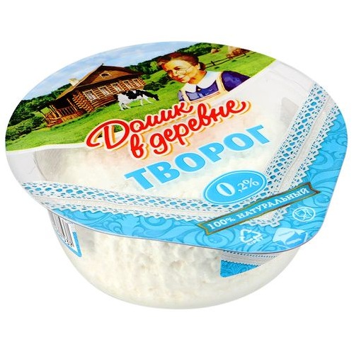 ДОМИК В ДЕРЕВНЕ творог 0.2% 170г