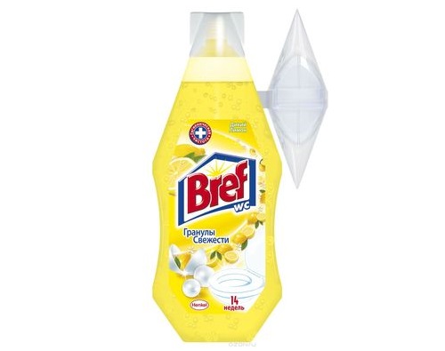BREF гель ЛИМОН с гранулами свежести освежитель для туалета 360мл
