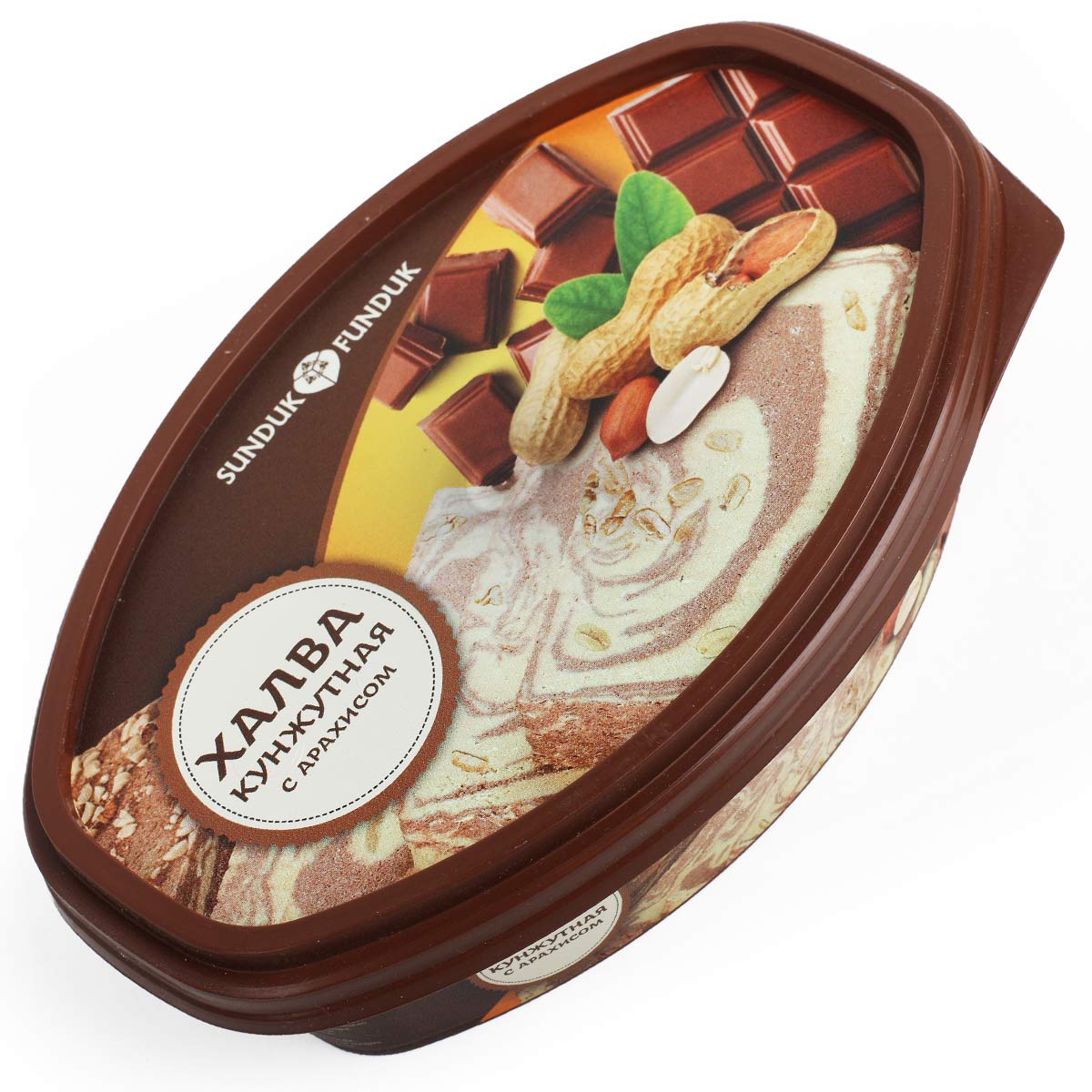 Халва кунжутная с арахисом и шоколадом 280г Халва кунжутная с арахисом и шоколадом 280г