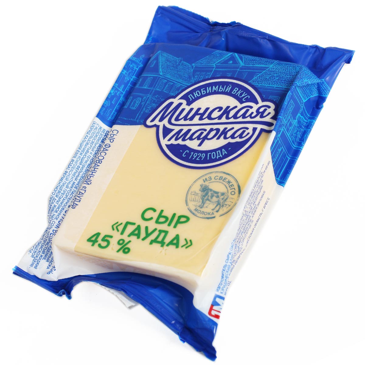 Минская марка сыр Гауда 45% 200г