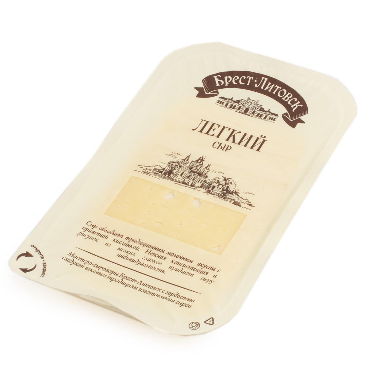 Брест Литовск сыр Легкий нарезка 35% 150г