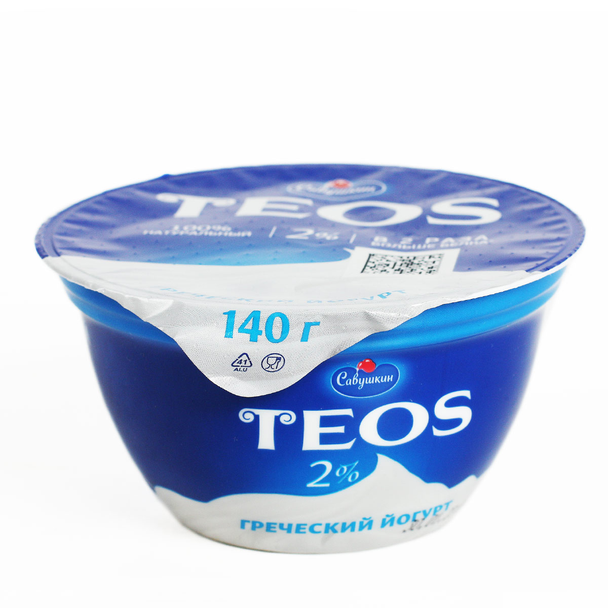 Греческий йогурт Теос натуральный 140г 