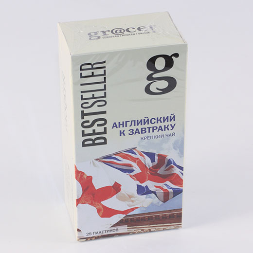 Чай черный английский к завтраку Bestseller 50 гр (25 пакетов)