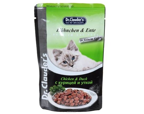 Доктор Клаудер, консервы с курицей и уткой, 100г
