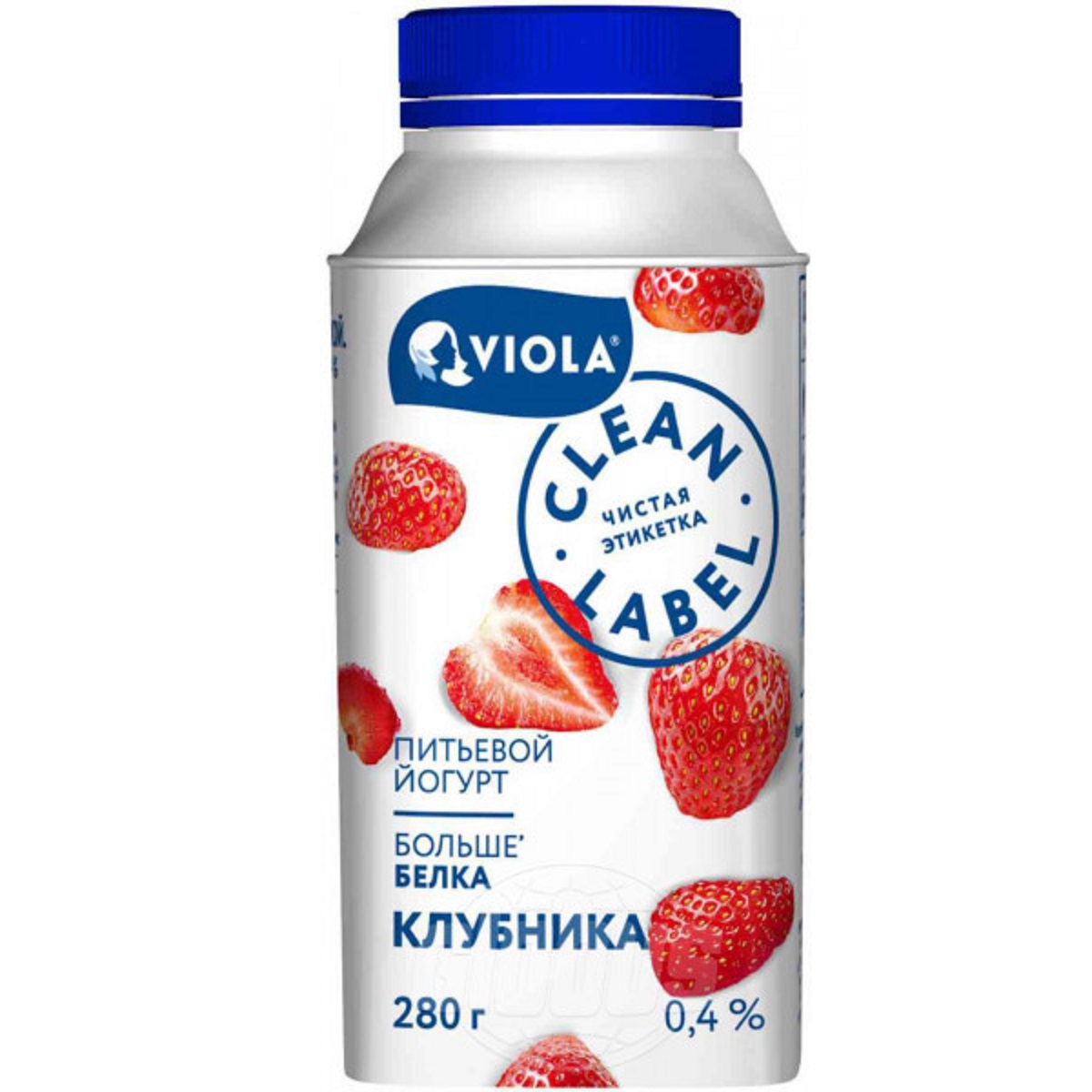 VIOLA йогурт питьевой Клубника 0.4% 280г 