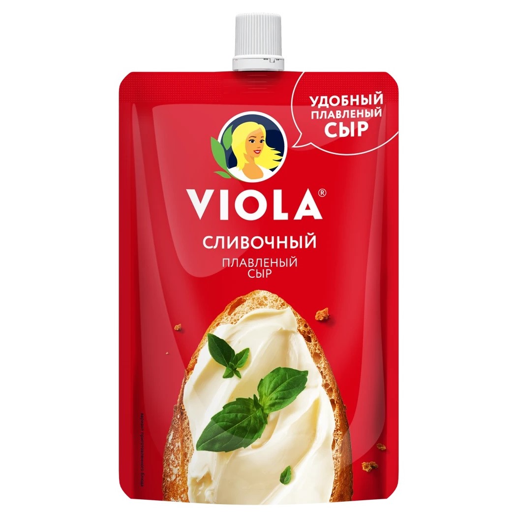 VIOLA сыр Сливочный плавленый Виола 45% 180г VIOLA сыр Сливочный плавленый Виола 45% 180г