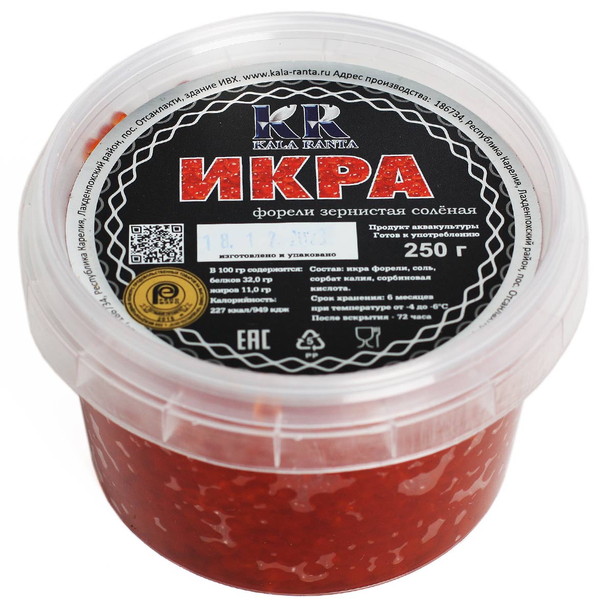 Икра форели KALA RANTA 250г