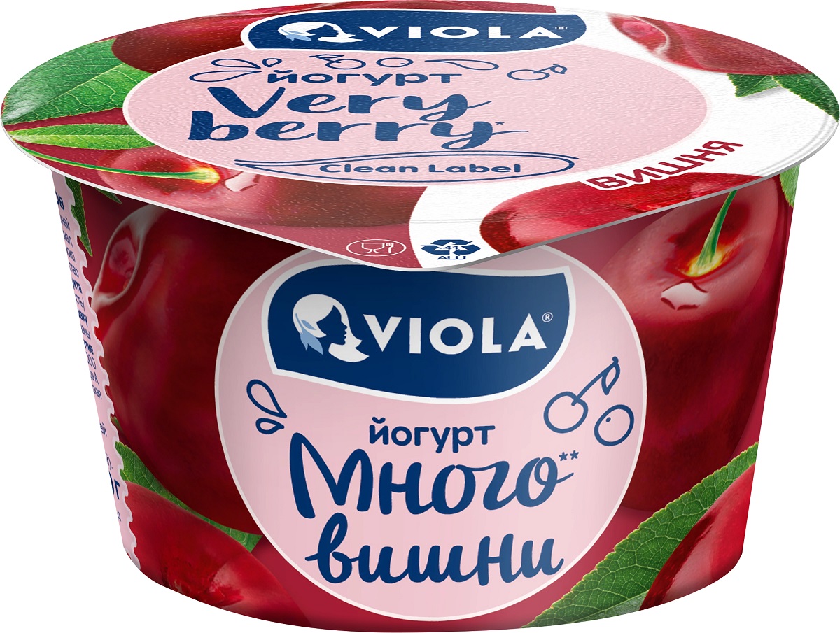 VIOLA йогурт Вишня 2.6% 180г 