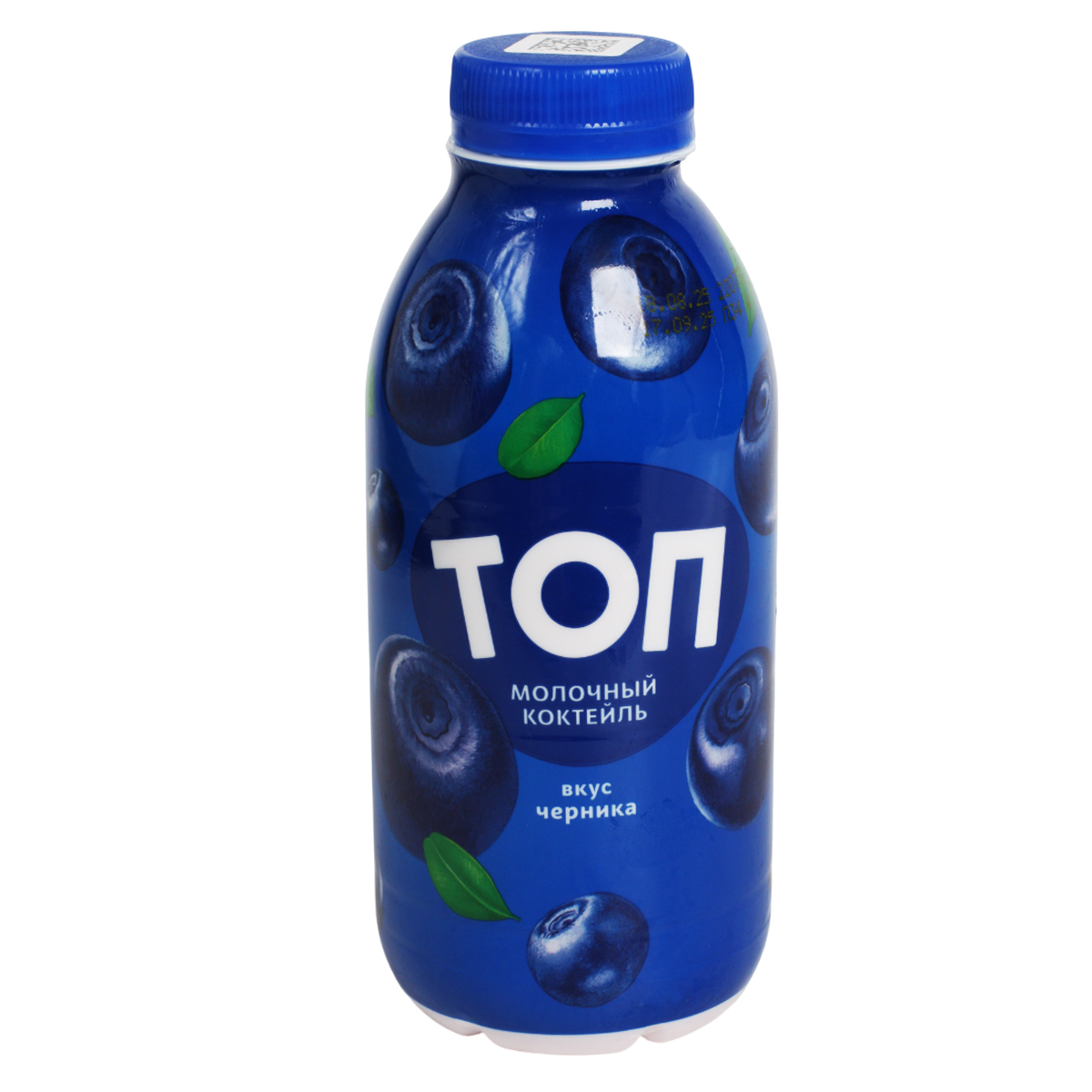 ТОП Молочный коктейль вкус черника 2% Савушкин 450г 