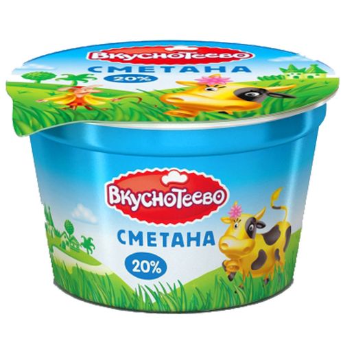 ВКУСНОТЕЕВО Сметана 20% 150г