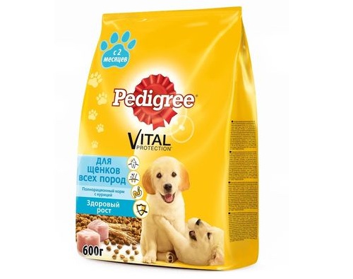 PEDIGREE сухой д/щенков всех пород, 600 г, курица