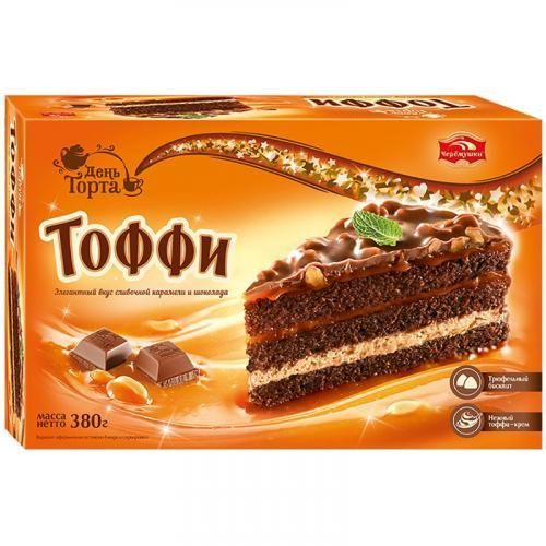 ЧЕРЕМУШКИ торт ТОФФИ 380г ЧЕРЕМУШКИ торт ТОФФИ 380г
