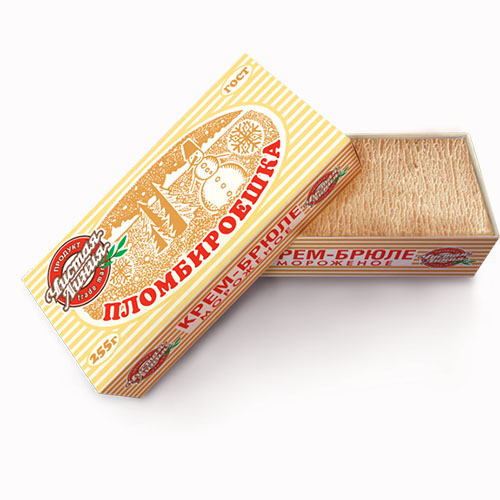 ЧИСТАЯ ЛИНИЯ Пломбир Пломбироешка Крем-Брюле 255г