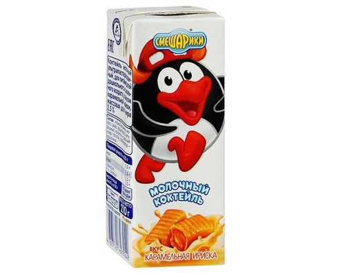 СМЕШАРИКИ Мол. кокт. Карамельная ириска, 2,5% , 210 г 