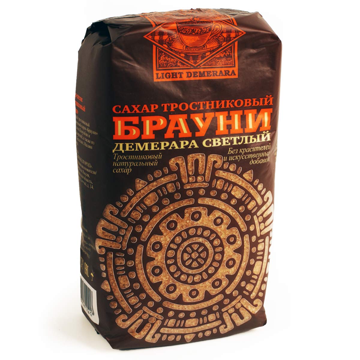 Сахар тростниковый натуральный Брауни Демерара светлый 900г