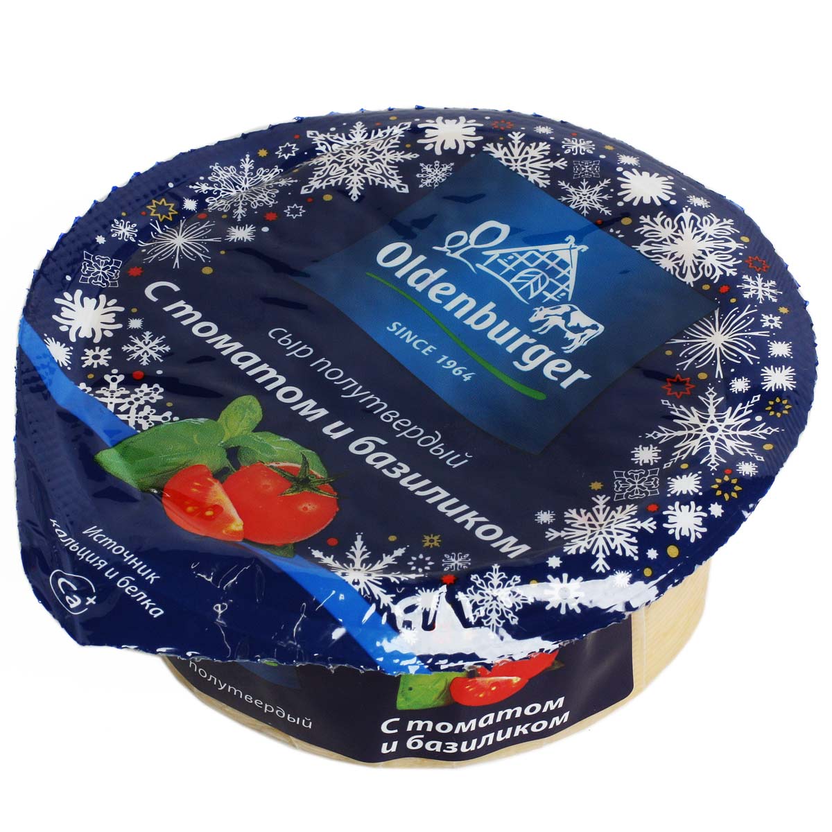 Сыр полутвердый OLDENBURGER с томатом и базиликом 45% 360г