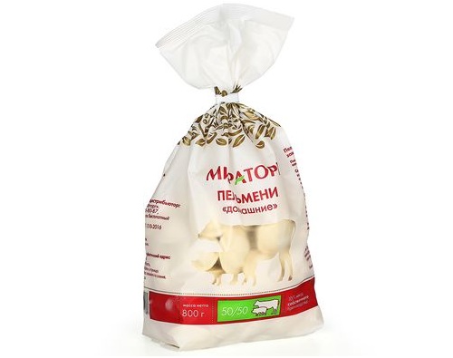 Мираторг пельмени Домашние, премиум, 800 гр., Россия