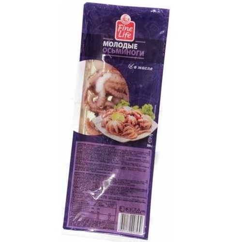 Молодые осьминоги в масле FINE LIFE 200г