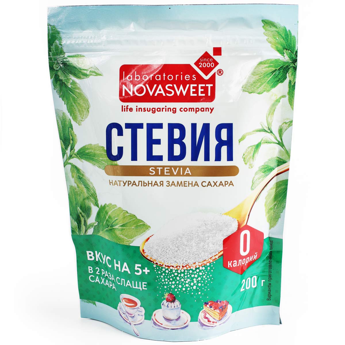 NOVASWEET сахарозаменитель  Стевия 200г