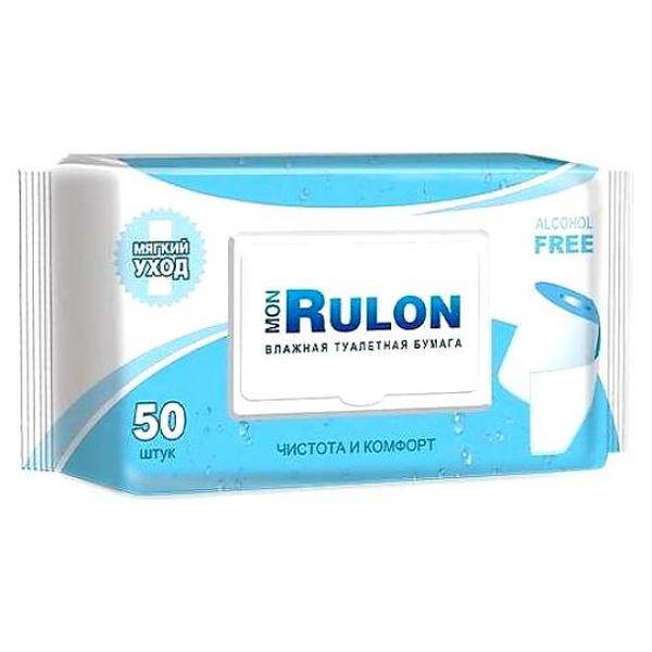 MON RULON Туалетная бумага Мягкий уход влажная 50шт MON RULON Туалетная бумага Мягкий уход влажная 50шт