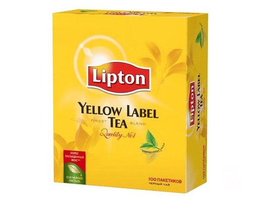LIPTON чай Липтон Традиционный черный 100 ПX2г 200г