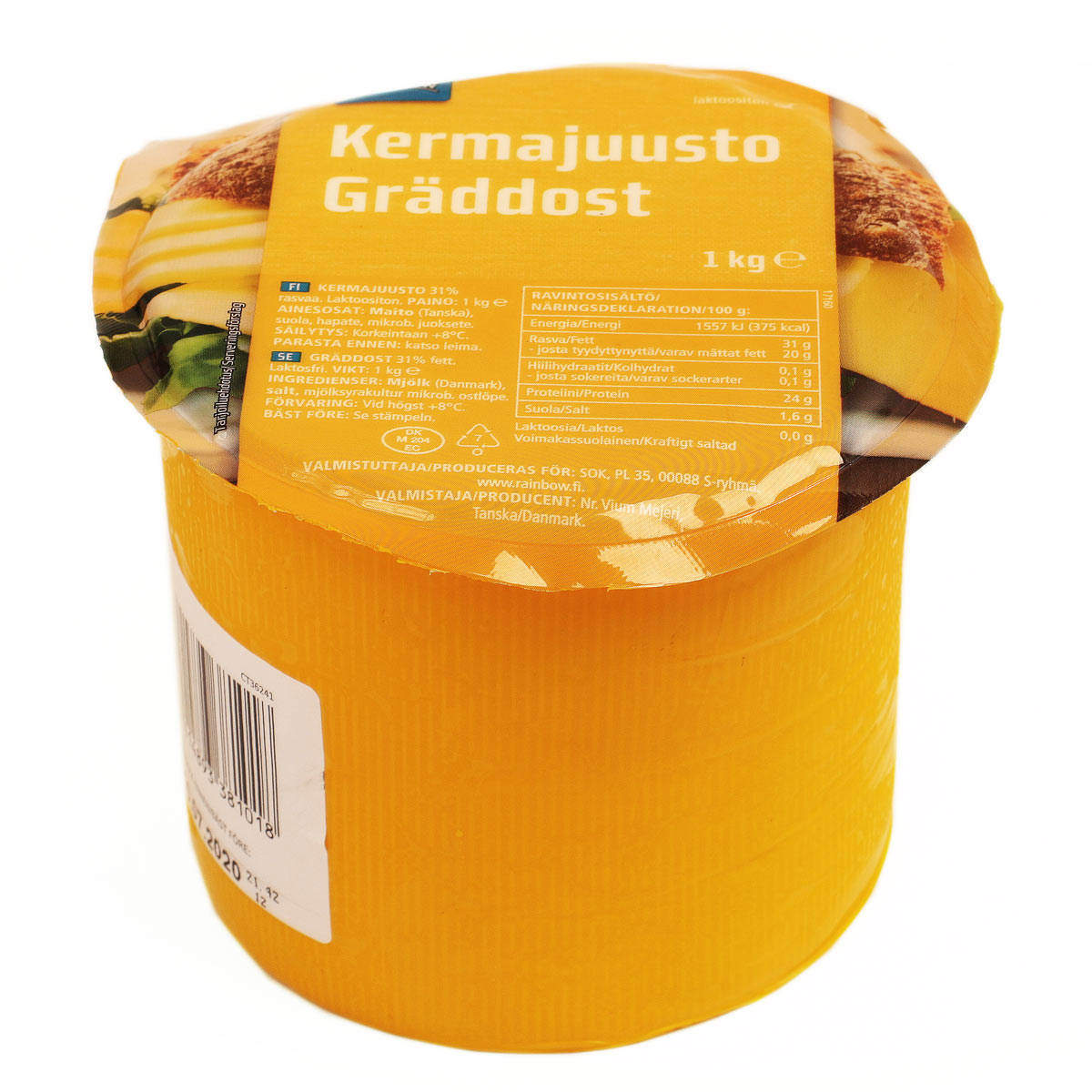 RAINBOW KERMAJUUSTO Сыр сливочный 31% 1кг