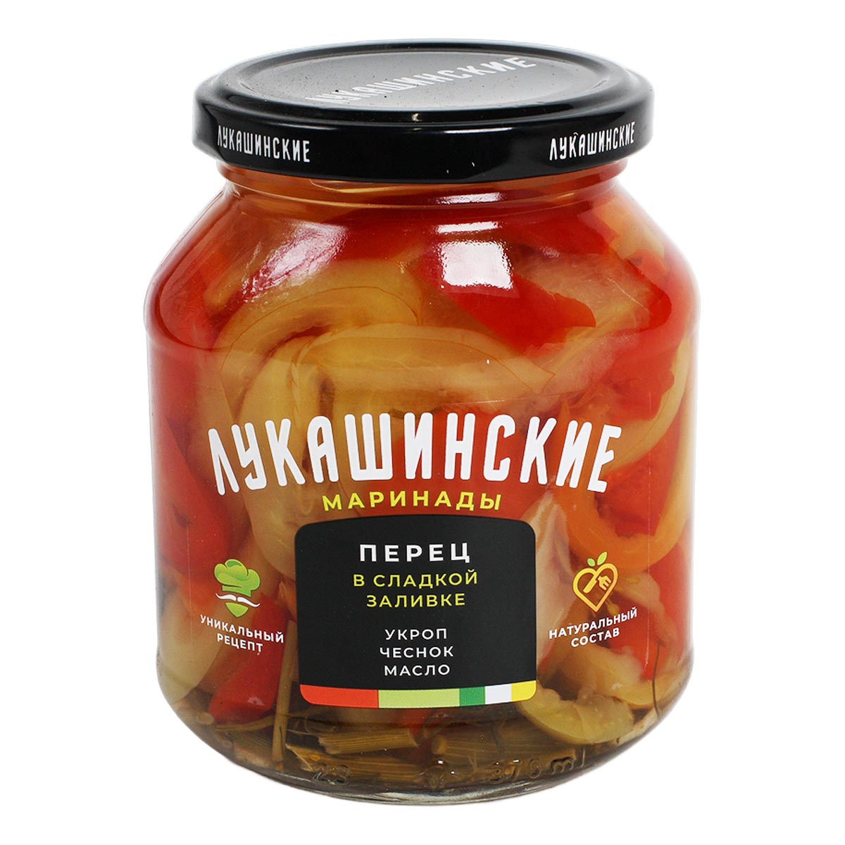 Лукашинские маринады перец в сладкой заливке 340г