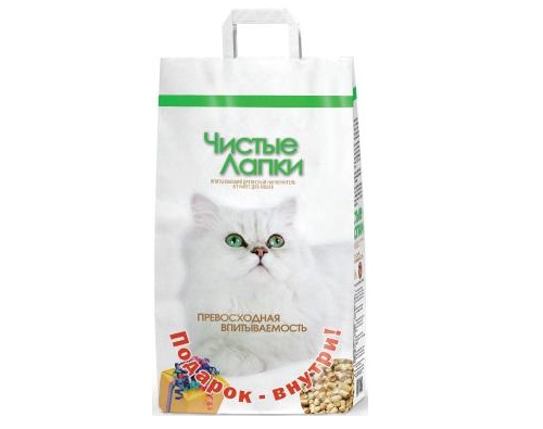 CLEAN PAWS Чистые лапки древесный 12л 