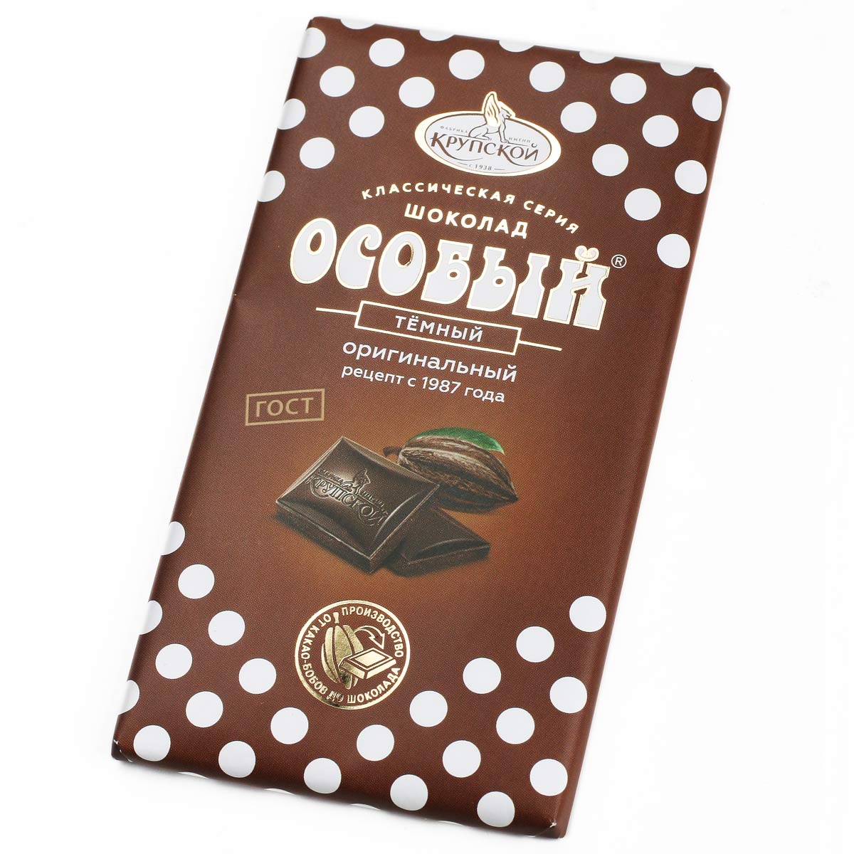 Шоколад Особый темный оригинальный Фабрика Крупской 85г