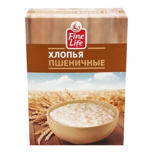 Fine Life хлопья пшеничные 500г Fine Life хлопья пшеничные 500г