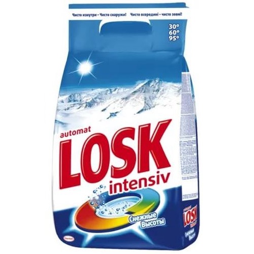 LOSK Автомат Стиральный порошок Снежные Высоты 9кг LOSK Автомат Стиральный порошок Снежные Высоты 9кг