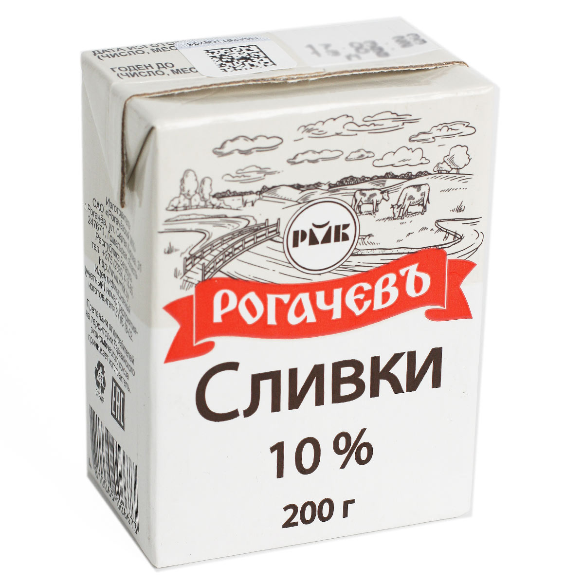 Сливки РОГАЧЕВЪ 10% 0.2л