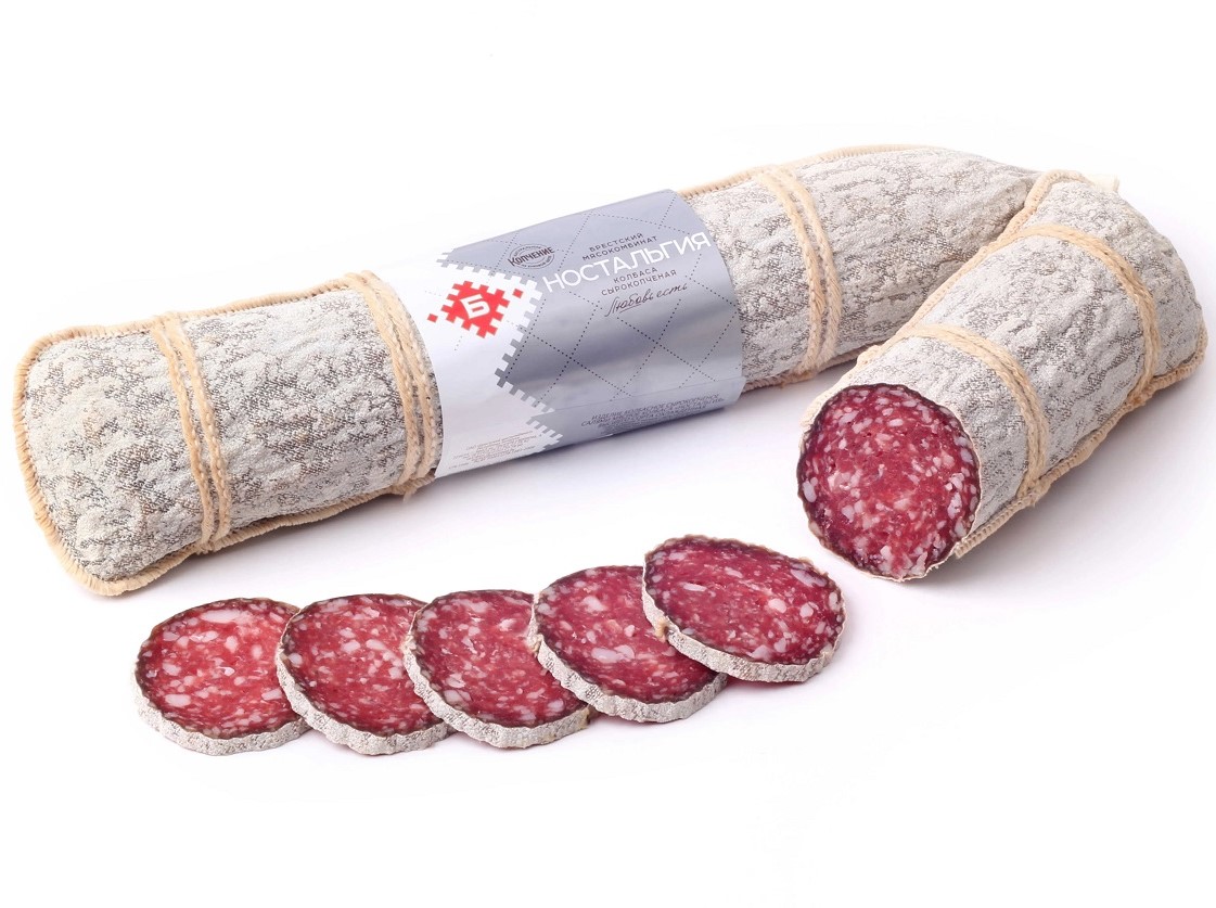 Колбаса сырокопченая Ностальгия Брестский МК