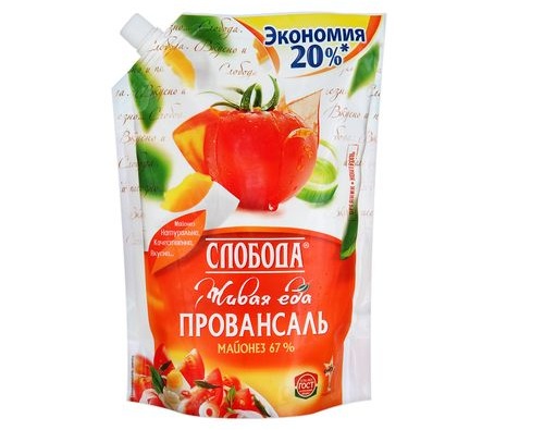 СЛОБОДА майонез Провансаль 67% 800мл СЛОБОДА майонез Провансаль 67% 800мл