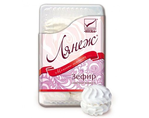 Лянеж зефир с ароматом ванили 420г Лянеж зефир с ароматом ванили 420г