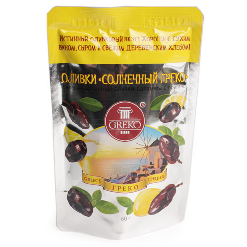 Оливки Солнечный ГРЕКО Snack 60г